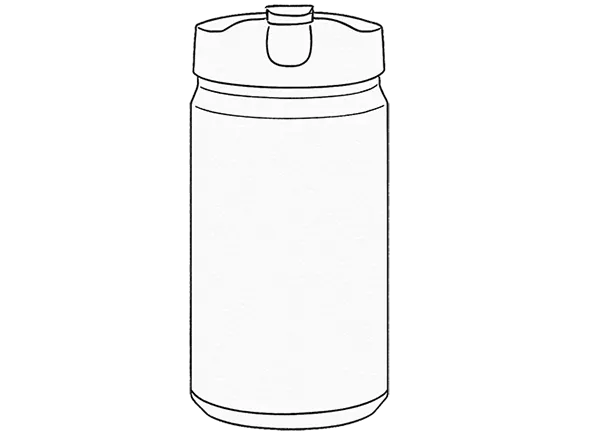 Serie de latas de cola