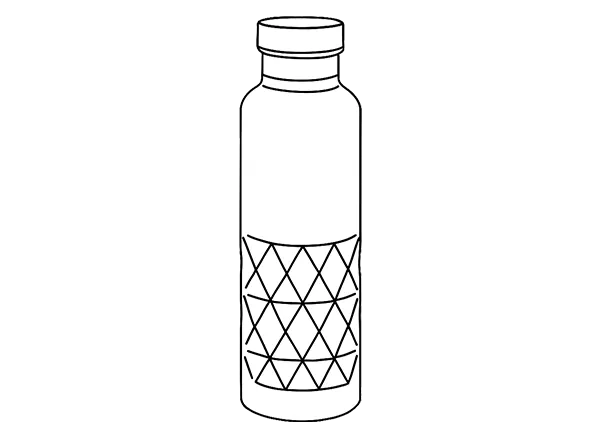 Botella de pared simple